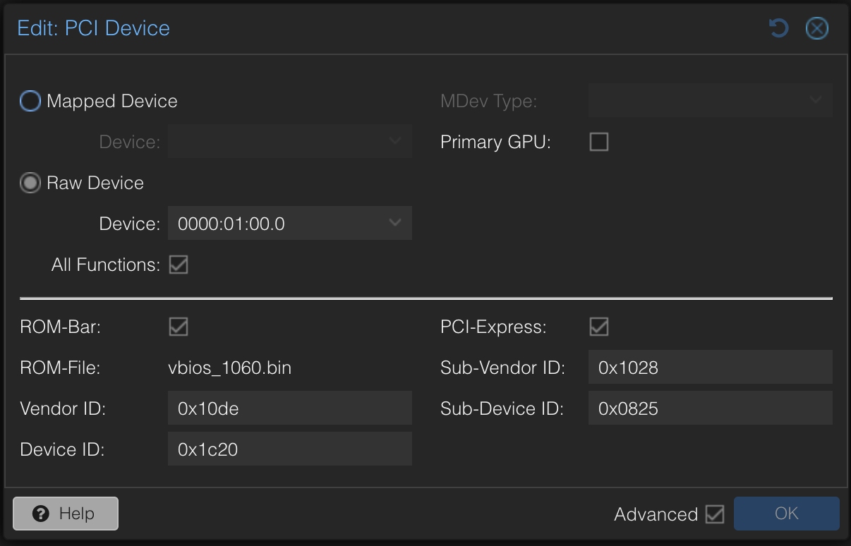 Proxmox PCIE Configuration