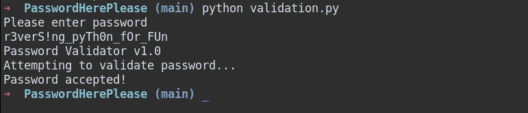 The working script